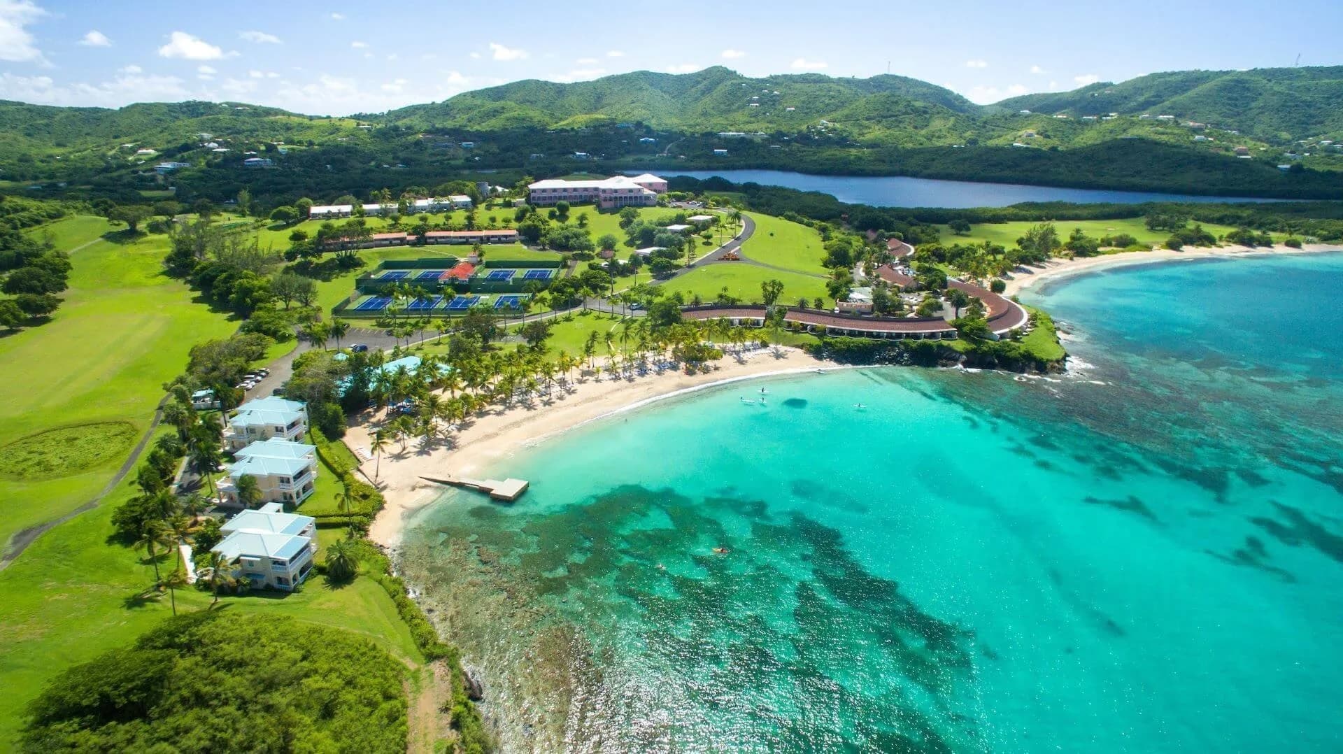 Aerial view of The Buccaneer Resort, St. Croix