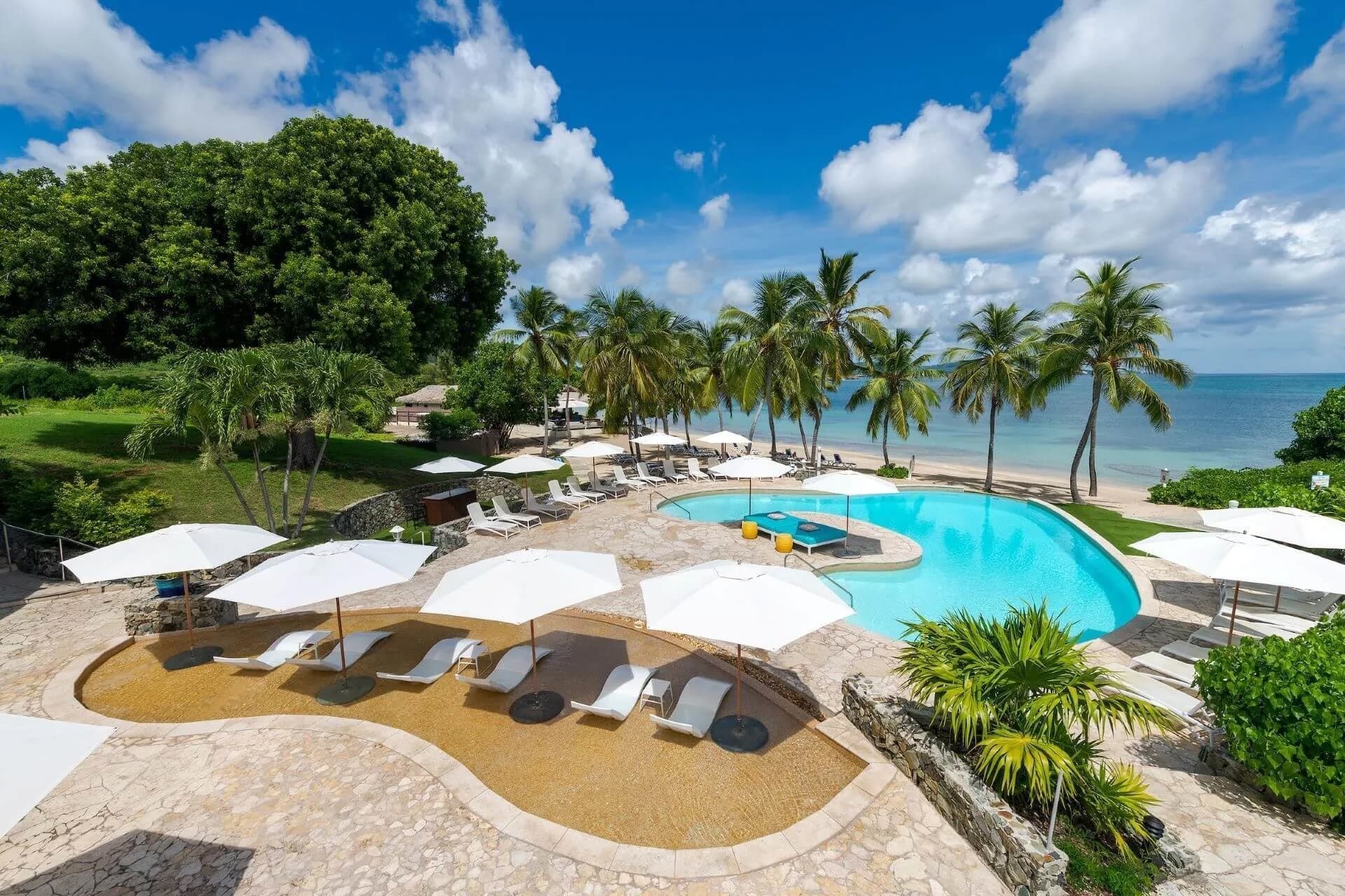 The Buccaneer Resort pool and beach, St. Croix